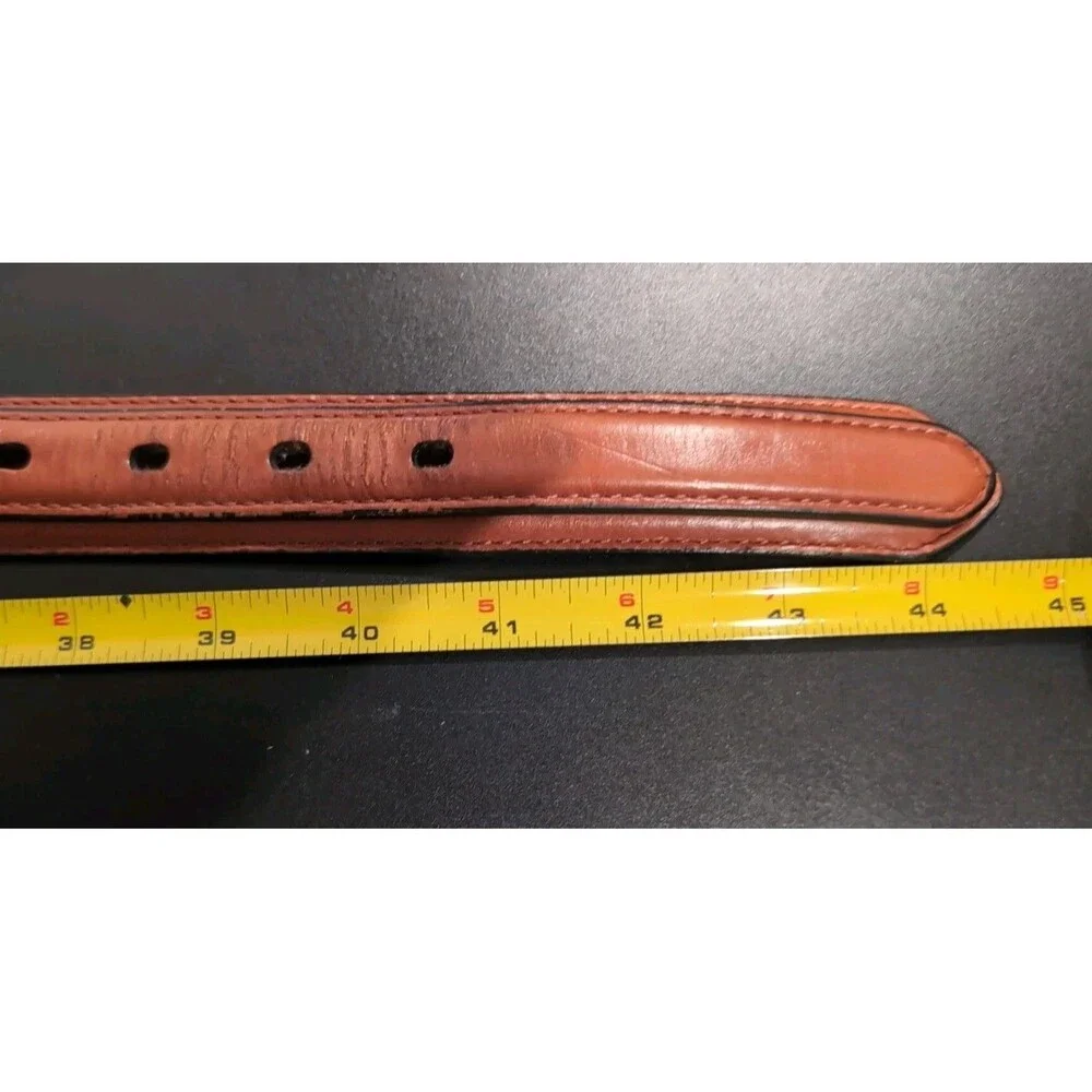 VINTAGE CABELA'S LIGHT BROWN COWHIDE LEATHER BELT SIZE 38   USA